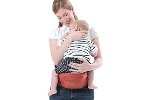 ThreeH Nosidełko biodrowe dla niemowląt Taboret do siedzenia na zewnątrz dla malucha BC10, czerwone