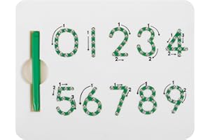 jojofuny Magnetic Alphabet Tracing Board: Educational Letters Numbers for Children - Montessori Preschool Learning Toy for 2-5 Years Old Kids, 22x17.5x1.5cm