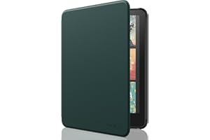 MoKo Case for All-new 7" Kindle Paperwhite(12th Generation-2024) and Kindle Colorsoft Signature Edition 2024, Lightweight Shell Cover with Auto Wake/Sleep for Kindle Paperwhite 2024, Midnight Green