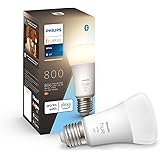 Philips Hue White A60 Smart LED Light Bulb [E27 Edison Screw] for Home Indoor Lighting with Amazon Echo and Alexa