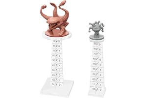 CZYY DND Lot de 2 supports de combat miniatures volantes en acrylique découpé au laser de 0 à 3 047,7 m Parfait pour Donjons et Dragons, Warhammer, D&D et RPG de table