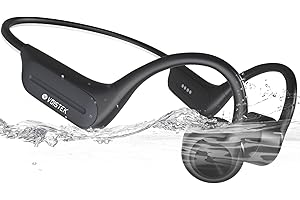 Voistek Bone Conduction Swimming Headphones,Bluetooth 5.4 Open-Ear Wireless Headphones with Built-in 32GB MP3 Player,IP68 Waterproof Sports Headphones for Swimming,Running,Cycling,Gym
