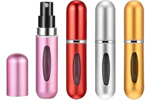 Emwel Parfümzerstäuber Parfüm Flaschen Portable Zerstäuber Mini Portable 4 Stück von 5ml/0.2