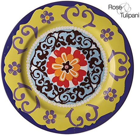 Nador Round Platter Cm 30, Porcelain, Multi-Colour, 0.1 x 0.1 x 0.1 cm