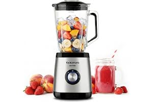 Taurus Blender AMAZING | 1 500 W | 1,5 l kapacitet | 4 blad av rostfritt stål | 2 hastighetsinställningar | ytterligare turbofunktion
