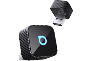 OTTOCAST MINI 3.0 Slim 2025 Adattatore CarPlay Wireless, 2-in-1 per iPhone & Android Auto, Converte CarPlay e Android Auto cablati in modalità senza fili, Connessione rapida in auto, MINI Cube Nero