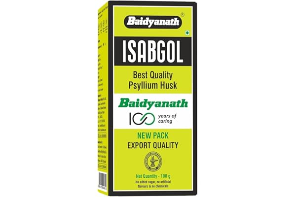 Baidyanath Isabgol - Psyllium Husk Powder 100gm Boosts Digestion Constipation Relief Naturally Rich Source Of Dietary Fiber Supplement (Pack Of 1-100gm)