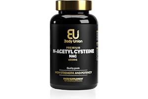 BU BODY UNION Body Union NAC Supplement | 600mg N Acetyl Cysteine For Skin Care & System Support | Complete Detox N-Acetyl Cysteine Capsules | Immune System Support N-Acetylcysteine | 60 Vegan Capsules