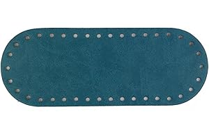 TRICOT CAFE' Tricot Cafè - Fondo borsa 21X8 Ottanio A345 - Fondo per borse Ideale per lavorare all' uncinetto in pelle ed ecopelle pensato per creare una borsa a uncinetto artigianale