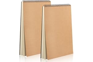 TALIFOCA Album da Disegno A4 Sketchbook, 2 Pacchi Rilegatura a Spirale Blocco da Disegno con Durevole Pannello Rigido, Album Disegno Blocco Disegno per Bambini Adulti Blocco