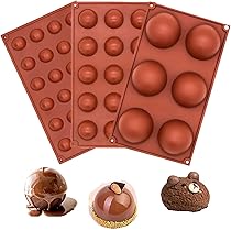 Hezhou Silikon Backform 6-fach - Halbkugel Form Für Mousse & Desserts