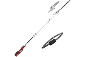 Einhell Outil Taille-haie-élagueuse électrique télescopique GC-HC 90/2046 T (900 W, Longueur de Coupe de 41,2 cm pour Le Taille-haie et de 18 cm pour l’élagueuse, Manche Extensible Jusqu’à 2,60 m)