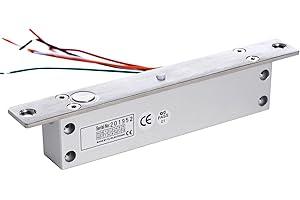 UHPPOTE Fail-Safe Deadbolt Electric Drop Bolt Lock 12V for Narrow Door Access Control System