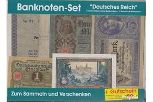 Prophila Collection sedlar på tyska rik, 4 olika sedlar + 1 historiskt värdepapper (sedlar för samlare – inga betalningsmedel)