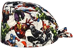 SORPRESA DENTAL Cappello chirurgico di Supereroi ... Cappello da infermieristica. Cuffia per odontoiatria.