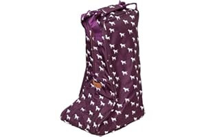 Rydale Wellington Boot Storage Bag Zipped Carry Handle Carrier Welly Bag Men's Ladies (Wagging Dog)
