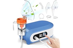 PAZEAU Aerosol Portatile Silenzioso,Macchina Aerosol Adulti E Bambini,Apparecchio Aerosol Neonato,Aerosol Ultrasuoni Inalatore Nebulizzatore Con E Boccaglio,Macchinetta Aerosol Da Viaggio A Pistone