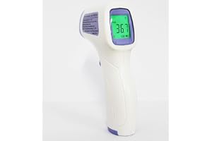 Techealth - Infraröd termometer - Kontaktlös - Kroppstermometer med snabb avläsning - Tydliga resultat och färgfebermeddeland
