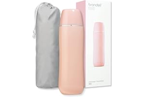 Brondell GoSpa Advanced Portable Bidet for Travel–Pop-Up Nozzle System –High-QualityCompact Bidet with Discreet Travel Bag for Convenient Storage–500mL, Pink