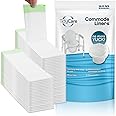 TidyCare Commode Liners for Bedside Portable Toilet Chair Bucket | Value Pack of 96 Disposable Waste Bags for Adults | Universal Fit
