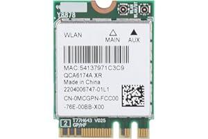 EMMEXX fasient QCNFA364A Scheda Wireless, Scheda Wireless Dual Band 2.4G/5G con Scheda di Rete WiFi Interna Bluetooth 4.1, per PC/Laptop con Slot NGFF M.2