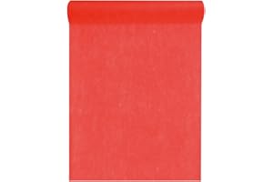 Santex Włóknina, 30 cm, długość 25 m, bieżnik, impreza, dekoracja weselna. Czerwony