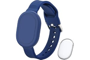 RenSheng GPS-remmar kompatibla med Xiaomi Smart Tag-armband, mjuk silikon, vattentät och andas, skyddande fodral med sökare f