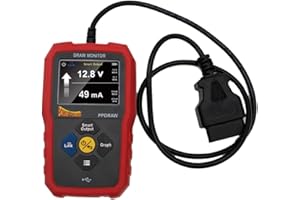 POWERPROBE Power Probe PPDRAW Automotive Battery Voltage and Parasitic Draw Monitor with OBDII Connection