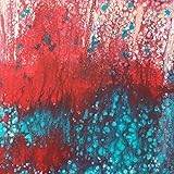 Unikat Exklusive-ART Malerei Bild öl abstrakt handmade original painting acryl modern XXL Titel: meteoric hail (50 cm x 50 cm)