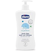 Chicco Baby Moments Gentle Body Wash And Shampoo For Soft Skin And Hair, Dermatologically Tested, Paraben Free (500ml)