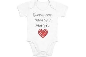 Shirtgeil Body neonato manica corta - Idee Regalo - Buona Prima Festa della Mamma regali