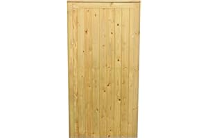 MD CARPENTRY TVG Wooden Pressure Treated Garden Gate - 6ft (180cm) x 105cm x 5cm