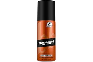 ‎BRUNO BANANI Bruno Banani Fragrance Absolute Man Deo-Bodyspray, Körperspray mit orientalisch-würzigem Herrenduft, 24h lang anhaltend, 150 ml