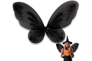 Nenjindz Big Fairy Girls Costumes Wings for Girl Women Butterfly Wings,Easter Halloween Costumes…