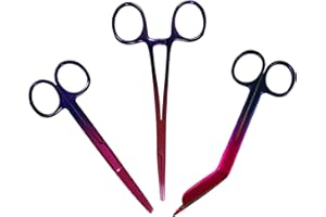 SUSANNY Mediline-UK Nursing Scissors Set, Pink/Purple Ombre Design