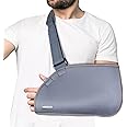 Vissco Arm Pouch Sling (Moderate Support), Shoulder Support for Fracture Support, Immobilization, Prevents Shoulder Dislocation, Skin Friendly & Breathable Material -Large(Grey)