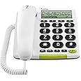 Doro PhoneEasy 312cs Big Button Corded Telephone with Display (White)
