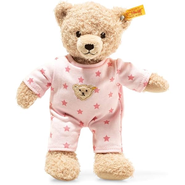 Steiff 241642 Teddy Bear boy Baby with Pyjama, Stars, Beige