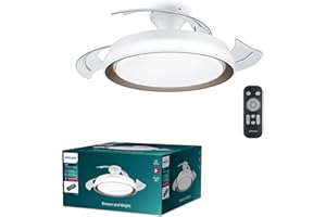 PHILIPS LIGHTING PHILIPS LED Bliss 28W Wentylator Sufitowy 35W, 2700K-4000K-5500K, w Zestawie z Pilotem, Złoto