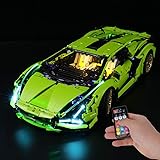 BRIKSMAX Kit di Illuminazione a LED per Lego Lamborghini Sián FKP 37,Compatibile con Il Modello Lego 42115 Mattoncini da Cost