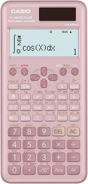 Casio FX-991ESPLUS-2PKWDT Scientific Calculator, Pink