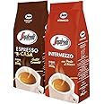 Segafredo - Pack of 2 - Espresso Roma 1kg & Napoli Classic 1kg - Whole Beans Coffee