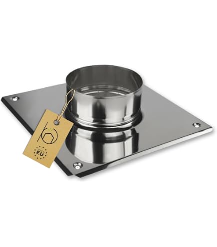 Kamin SucceBuy Kaminhaube Von 15.24CM, Regenschutz für Runn Dach in Elstahl 304, Silbrig