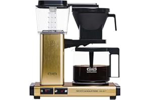 Moccamaster KBG Select, ekspres do kawy, szczotkowany mosiądz, automatyczny ekspres do kawy, filtr, 1,25 litra