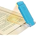 The AutoStory Plastic Usb Rechargeable Book Reading Light Lamp, Portable Clip-On Led Reading Light, 3 Amber Colors & 3 Brightness Dimmable, Perfect For Book Lovers, Kids (Blue)