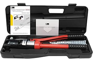 CGOLDENWALL Crimpadora Hidráulica Manual YQK-300 Herramienta Hidraulica para Tubo 13T con Mango Aislado & 16-300m㎡ Modelo de Estampado en Cromo Grueso para Tubo de Cobre/Aluminio/Plástico