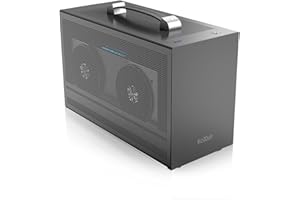 PCCOOLER CPS 2025 Mini I100 Pro Mesh GY Mini ITX Case, 7.5L, 2.7KG, 1.2mm SPCC Frame, Leather Handle, Supports SFX Power Supply, 2 GPU Slots, Enhanced Cooling Mesh, 300mm GPU, ITX Gaming Case