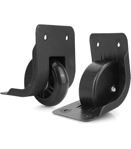 Couleur 70mm 18mm 1 jeu de roues de rechange noires pour valise, avec vis - Bricolage