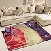 Produktbild lupinz Basketball Sports NBA Bereich Teppich Teppich Eintrag, sich Fußmatte Tür Matte Bodenmatten Schuhe Schaber Home Dec 160 x 121,9 cm/203,2 x 147,3 cm Anti-Rutsch waschbar 404717HC, Polyester, 1, 80 x 58 inch