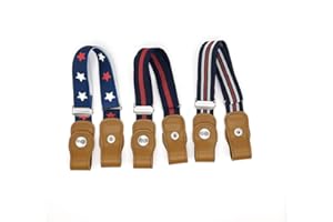 Anshili 3 Stücke Kinder Gürtel Einstellbar Elastisch Stretchgürtel für Jungen und Mädchen